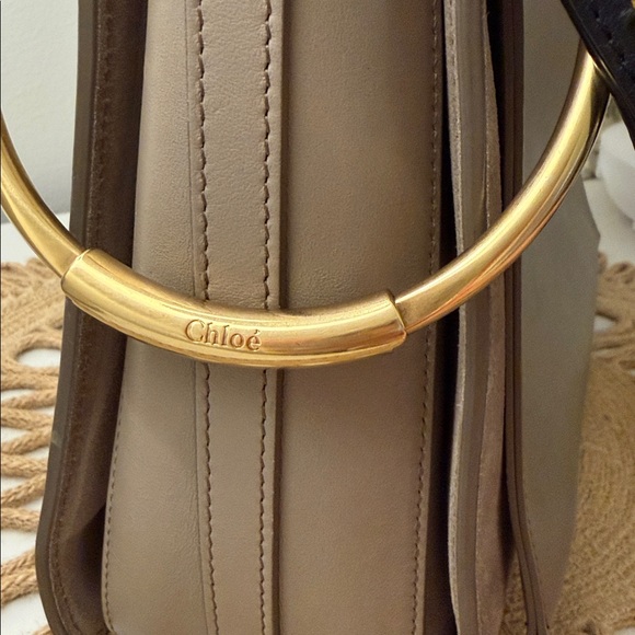 Chloe Roy Tan Satchel Shoulder Bag with Crossbody - Picture 9 of 9